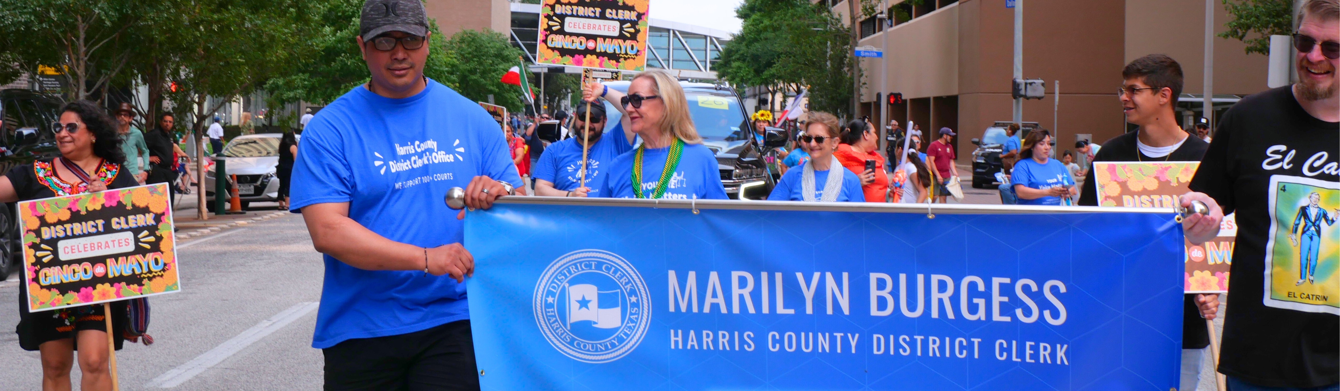  image of District Clerk Marilyn Burgess and team at Cinco de Mayo Parade.
